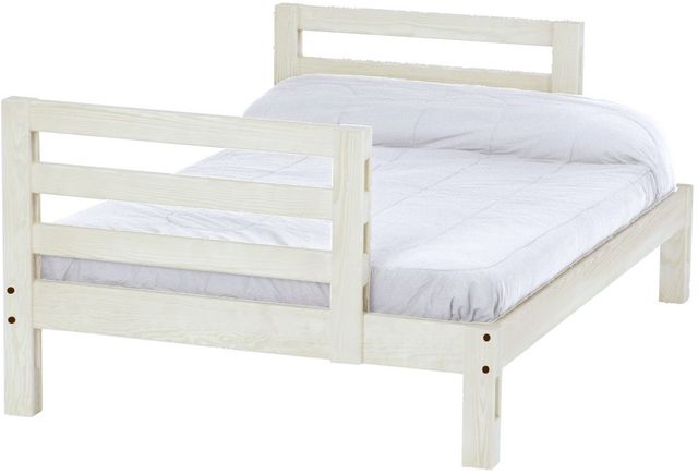 Crate Designs™ Furniture Cloud Full XL Ladder End Lower Cutaway Youth Bunk Bed-0