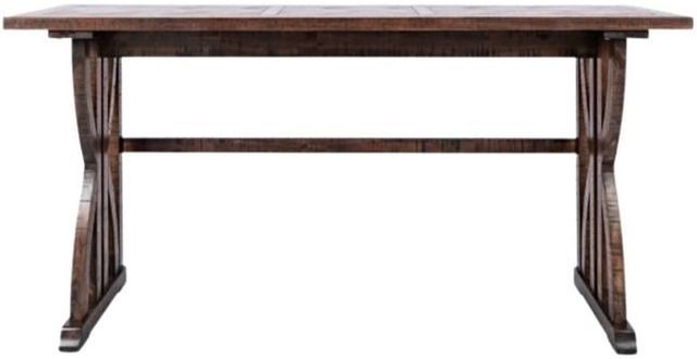 Jofran Inc. Fairview 4-Piece Oak Counter Sofa Console Table Set-1