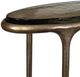 Uttermost® Ata Glass Top Oval Accent Table with Antique Brass Base-5