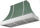 AGA Cascade 48" Mineral Green Wall Mounted Range Hood with Polished Chrome Trim-0