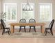Steve Silver Co. Sommerset 5-Piece Black/Natural Oak Windsor Dining Table Set-1