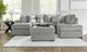 Signature Design by Ashley® Casselbury 2-Piece Cement Right-Arm Facing Chaise Sectional-4