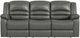 Elements International Marisol Aviarah Gray Manual Reclining Sofa-2