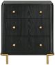 Coaster® Arini Black 3-Drawer Nightstand Bedside Table with USB Outlet-1