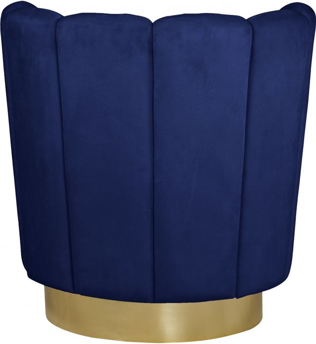 Meridian Furniture Lily Navy Velvet Swivel Chair-1