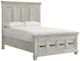 Elements International McCoy 4-Piece Antique White Queen Storage Bedroom Set-1