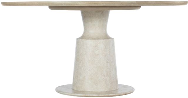 Hooker® Furniture Cascade Terrain Pedestal Dining Table with Textured Gesso Base-0