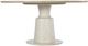 Hooker® Furniture Cascade Terrain Pedestal Dining Table with Textured Gesso Base-0