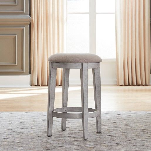 Liberty Furniture Ocean Isle Antique White Console Stool-1