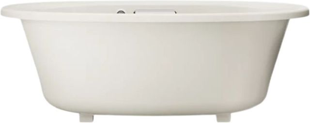 Kohler® Underscore® Biscuit 59.75" x 35.75" Drop-In Bath with Bask® Heated Surface-1