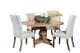 Coaster® Florence 5-Piece Brown Round Dining Table Set-0