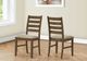 Monarch Specialties Inc. 2-Piece Antique Brown Fabric 38" Upholstered Dining Side Chairs Set-2