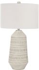 Monarch Specialties Inc. 33"H Cream Ceramic Table Lamp-0