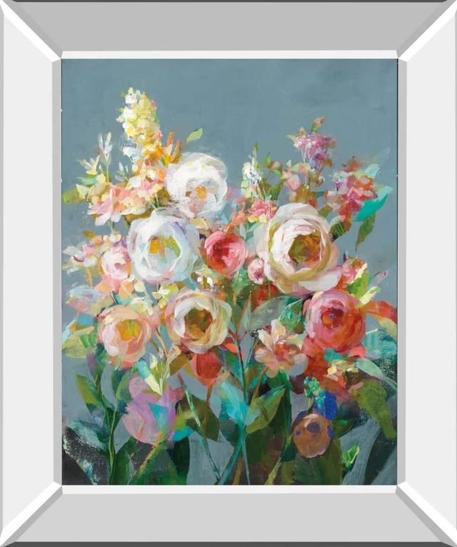 Classy Art Joy of the Garden I by Danhui Nai Mirror Framed Wall Art-0