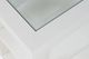 Jofran Inc. Urban Icon Glass Top Chairside Table with White Base-4