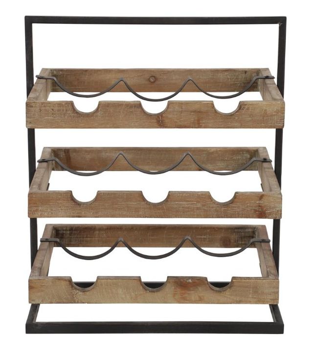 Deco Marche Light Brown Wine Rack-0
