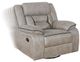 Coaster® Greer Taupe Swivel Glider Recliner-1