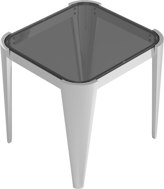Coaster® Silver and Grey End Table-0