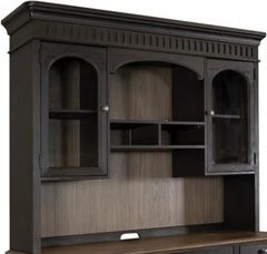 Riverside Furniture Regency Antique Oak/Matte Black Credenza Hutch