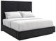 Caracole® Meet U In the Middle Black King Upholstered Panel Bed-0