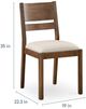 Bassett® Furniture Origins Spence Sable Dining Chair with Nomad Cream Upholstered Seat-2