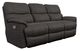 La-Z-Boy® Trouper Walnut Leather Power Reclining Sofa with Headrest-0