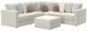 Jackson Furniture Ritzy 6-Piece Bone Modular Sectional with Ottoman-0