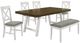 Elements International Summerville 6-Piece Antique White/Oak Dining Set-0
