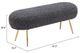 Zuo® Modern Creek Glitter Black Bench-1