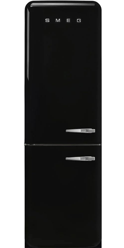 Smeg 50's Retro Style Aesthetic 11.7 Cu. Ft. Black Bottom Freezer Refrigerator-0