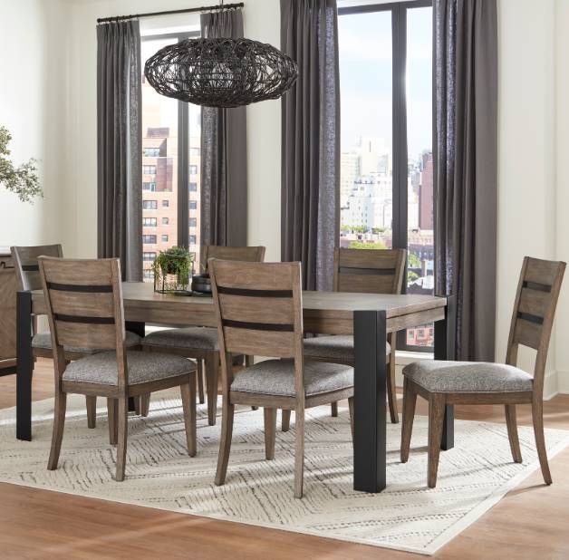 Parker House® Cedar Fork 7-Piece Black/Smoked Arabica Dining Set-5
