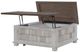 Liberty Furniture River Place Riverstone White/Tobacco Lift Top Storage Cocktail Table-4