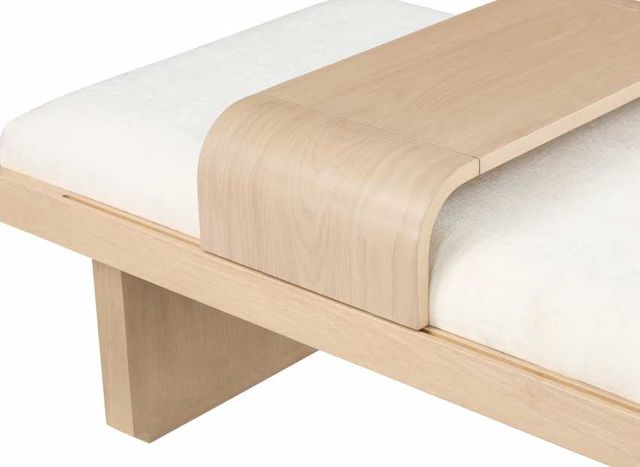 Meridian Furniture Arlington Cream/Natural Bench-3