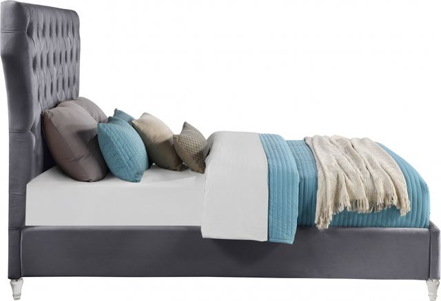 Meridian Furniture Kira Gray King Upholstered Bed-2