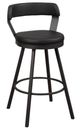 Homelegance® Appert Black/Dark Gray Swivel Pub Height Chair-0