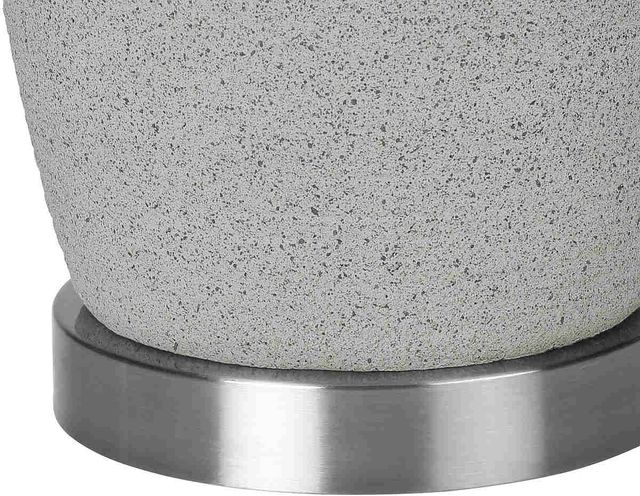 Monarch Specialties Inc. 25"H Grey Ceramic Table Lamp-3