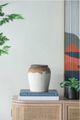 A & B Home Brown/White Ceramic Vase-5