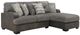 Emerald Home Berlin 2-Piece Gray Right-Arm Facing Sectional and Chaise-0