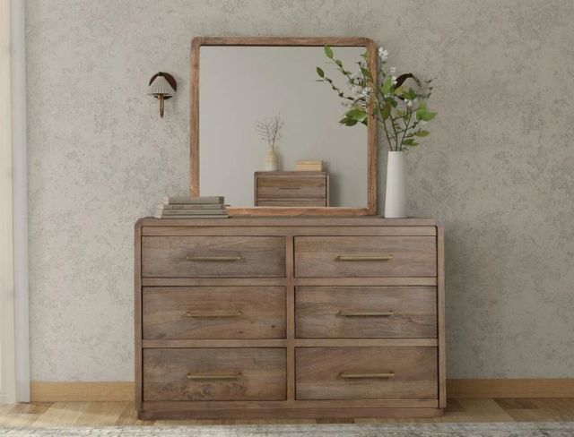 International Furniture Direct Mezquite Brown Dresser-1
