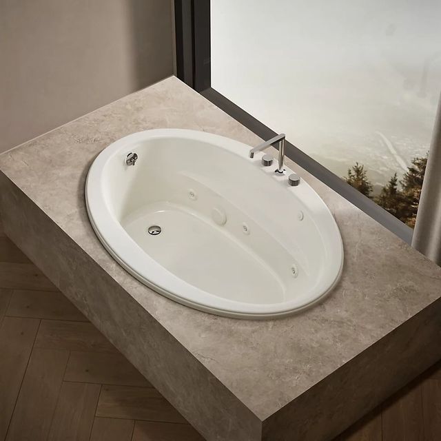 KOHLER® Sunward® Biscuit 21" 60" x 42" Drop-in Whirlpool Bath-0