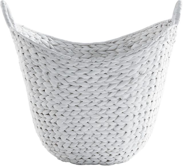Signature Design by Ashley® Perlman 2-Piece Antique White 16" Basket Set-0