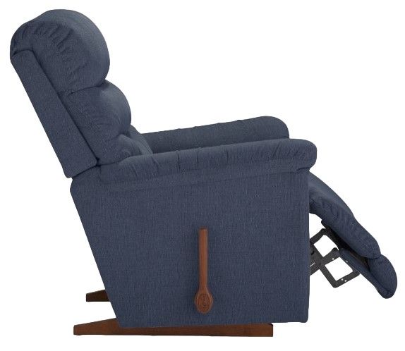 La-Z-Boy® Joshua Navy Manual Rocking Recliner-4