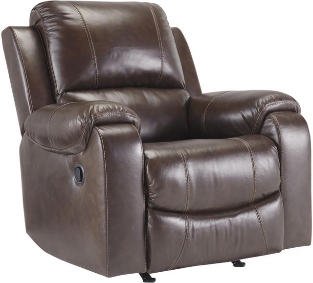 Signature Design by Ashley® Rackingburg Mahogany Rocker Recliner-0
