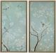Bassett Mirror Birds & Flowers 2- Piece Framed Print Set-0
