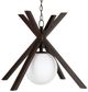 Currey & Company Sawbuck Dark Walnut Pendant Lighting-0