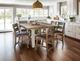 International Furniture Direct Antique Brown Counter Height Dining Table-1