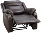 Mazin Furniture Yerba Dark Brown Lay Flat Reclining Chair-1