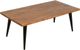 Jofran Inc. Prelude Suede Rectangle Coffee Table with Black Base-4