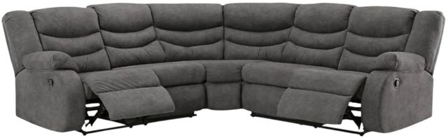 Signature Design by Ashley® Partymate 2-Piece Slate Manual Reclining L-Shape Sectional-1