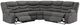 Signature Design by Ashley® Partymate 2-Piece Slate Manual Reclining L-Shape Sectional-1